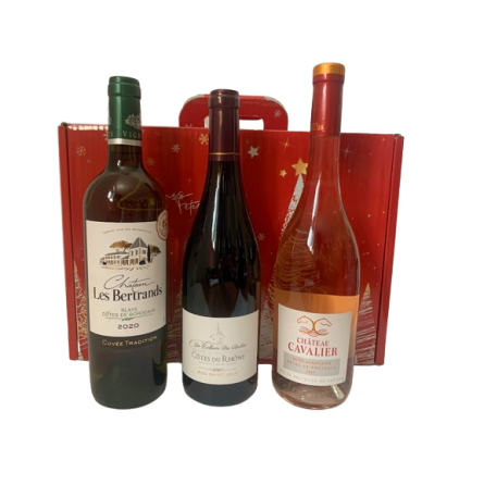 Coffret de Vin Blanc - 3 bouteilles - Côtes du Rhône blanc et bio